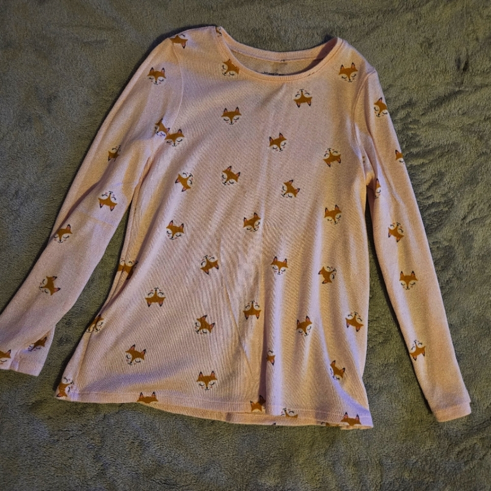 Pink Longsleeve Fox Top